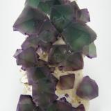 Fluorite, quartz
De’an Mine, De’an Co., Jiujiang Prefecture, Jiangxi Province, China
150 mm x 80 mm. Main crystal size: 30 mm on edge (Author: Carles Millan)