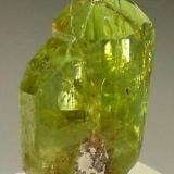 Peridot, back view of crystal (Author: Jim)