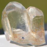 Topaz 
Klein Spitzkoppe, Namibia.
2cm x 2cm x 2.5cm (Author: Debbie Woolf)