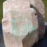 Amazonite
Klein Spitzkoppe, Namibia.
5.5cm x 3.8cm x 5.1cm (Author: Debbie Woolf)