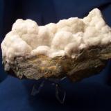 This is a rather thick carpet of Aragonite from Eklutna Lake, Near Anchorage, Alaska I picked up at the Alaska Miners Convention a couple years back - It is 4" x 2 3/4" x 2" (11.4cm x 6.9cm x 5.1cm) (Author: Jim Prentiss)