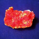 This little Orpiment piece is from Elbrusskiy Mine, Elbruss Mt, Northern Caucasus Region, Russia. I have had little luck in capturing the beauty of this brighty colored specimen. If anyone has seen this stuff before you know what I mean. The dimensions are 1" x 1/2" x 3/8" (2.5cm x 1.3cm x 0.8cm) (Author: Jim Prentiss)