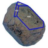 Spinel
Madagascar

Showing Miller indices. Anyone interested to learn what the Miller indices are can get a primer from the Wikipedia at http://en.wikipedia.org/wiki/Miller_index (Author: Carles Millan)