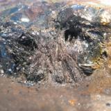 Malachite on Hematite
Manassas Quarry, Manassas, Prince William Co., Virginia, USA
1 x 0.6 cm FOV
Self-collected (Author: Jessica Simonoff)