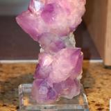 Quartz var amethyst with quartz
Statesville, N. Carolina (Author: Gail)