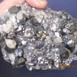 Rare mineral with schvalerite , (PB) , calcite , pyrite (Author: Besi)