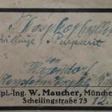 Label of the Munich mineral dealer Wilhelm Maucher of a phosphophyllite from Hagendorf-Nord, Bavaria (type locality). About 1925. (Author: Andreas Gerstenberg)