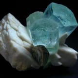 Aquamarine crystal cluster with albite and mica, from Shengus, Haramosh Mts., Skardu District, Baltistan, Northern Areas, Pakistan

Size 85 x 75 x 63 mm (Author: olelukoe)
