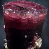 Excellent, deepest color  XL tourmaline crystal  from Afghanistan, Paprok  locality

Size 85 x 72 x 80 mm (Author: olelukoe)