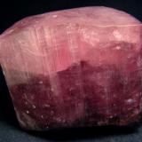 Large, pink colour Tourmaline Rubellite crystal from Russia, Chitinskaya oblast., Malkhan pegmatite field, Mokhovaya vien.

Size 59 x 46 x 55 mm (Author: olelukoe)