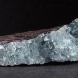 Blue Fluorite and Specularite on Hematite, Florence Mine, Egremont, Cumbria, 80 x 40 x 25 mm (Author: nurbo)