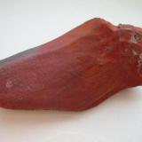 8 cm red hematite "bill" from Rehhübel near Schneeberg, Erzgebirge, Saxony. (Author: Andreas Gerstenberg)