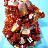 Vanadinite
ACF Mine, Mibladen, Midelt, Khénifra, Meknès-Tafilalet, Morocco
62 mm x 48 mm. Major crystal: 11.5 mm wide edge to edge (Author: Carles Millan)