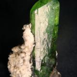 Diopside crystal, Merelani Hills (Mererani), Lelatema Mts, Arusha Region, Tanzania

Size 55 x 32 x 20mm (Author: olelukoe)