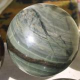 Handmade sphere, 90mm
Quartz chlorite and pyrite (Author: farmukanx)