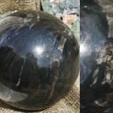 Handmade sphere, 90mm
 "Tiger&rsquo;s eye" and "Cat&rsquo;s eye" (Author: farmukanx)