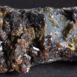 Sphalerite, Galena, Quartz, Siderite and Ankerite. Wellhope Shaft, Nentsbury Haggs Mine, Alston Moor, Cumbria. 6 x 4 cm (Author: nurbo)