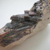 Bluish apatite crystals (5 cm aggregate) in illite matrix from Riesenberg quarry, Hinterohlsbach, Black Forest, Baden-Württemberg. (Author: Andreas Gerstenberg)