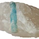Berilo var. Aguamarina, Tongateno (Madagascar).
Tamaño: 4,3x7,6x6,6. (Autor: Andrés López)