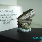 Vesubiana
Horcajo de la sierra
Madrid
recogida en el año 1992
tamaño del cristal 2,7 cms. (Autor: Gelo)