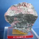 Cinabrio
Almadén - Ciudad Real - Castilla-La Mancha - España
7.5 x 7 cm
Cristal p 0.8 cm (Autor: Diego Navarro)