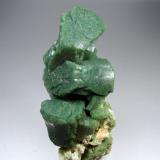 Heulandita verde. Jalgaon, Maharashtra, India. 9´5x4 cm (Autor: geoalfon)