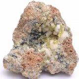 Fluorapatito y Hematites - Minas del Carmen - La Celia - Jumilla - Murcia - España - 8,0 x 6,8 x 4,9 (Autor: Martí Rafel)