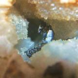 Pirargirita con alambre no visible de plata
mina la Suerte, Hiendelaencina, Guadalajara, Castilla-La Mancha.
cristales 7 mm
alambre 1 mm (Autor: Nieves)