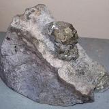 Pyrite on martix
IMI quarry Pendelton, Indiana USA (Author: llamabox)