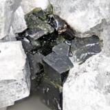 Andradite from Poudrette quarry (Demix quarry; Uni-Mix quarry; Desourdy quarry), Mont Saint-Hilaire, Rouville RCM, Montérégie, Québec, Canada
FOV=5mm (Author: Doug)