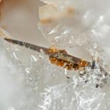 Arsenopyrite from Poudrette quarry (Demix quarry; Uni-Mix quarry; Desourdy quarry), Mont Saint-Hilaire, Rouville RCM, Montérégie, Québec, Canada
FOV=1.5mm (Author: Doug)