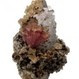 Inesite with Hubeite, Apophyllite, Quartz. 5.7 x 5.0 x 5.0 cm (Author: José Miguel)