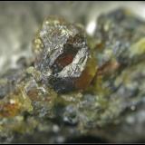 Detalle de un cristal de Esfalerita verde (Autor: Mijeño)