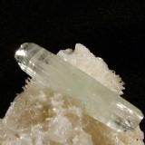 Apophyllite + thomsonite + chabazite
Moonen Bay, Isle of Skye, Scotland, UK
Apophyllite crystal 24 mm x 4 mm (Author: Mike Wood)