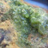 Piromorfita<br />Grupo Minero "Juan Antonio", Paraje Las Minillas, Garlitos, Comarca La Siberia, Badajoz, Extremadura, España<br />Cristales 2 y 3 milimetros<br /> (Autor: apita)