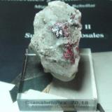 Cinabrio<br />Mina Almadén, Almadén, Comarca Valle de Alcudia, Ciudad Real, Castilla-La Mancha, España<br />4 x 3 cm. (medidas aproximadas)<br /> (Autor: Ignacio)