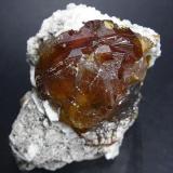 Esfalerita<br />Mina Las Mánforas, zona Minera Áliva, Camaleño, Comarca Liébana, Cantabria, España<br />Pieza: 5 x 4 cm.<br /> (Autor: Juan Cabezas)