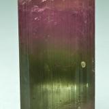 Double terminated tourmaline crystal
Himalaya Mine, Mesa Grande District,
San Diego Co., California
Specimen size 5.5 x 2.9 cm. (Author: am mizunaka)