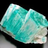 Microcline var. Amazonite with Topaz, Zapot Mine, near Hawthorne, Mineral County, Nevada. 11x7x5 cm overall size. (Author: Jesse Fisher)