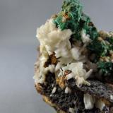 Cerussite and Malachite
Beer Cellar Mine, Granby, Newton Co., Missouri

Detail (Author: rweaver)