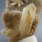 Barite
La Zanja Canyon
Near Del Mar
San Diego Co., Ca.
overall size is 5.8cm x 7.5cm
largest barite is 1.5cm x 4.3cm (Author: rweaver)