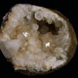 Fluorapophyllite + stilbite + quartz
Sgurr nam Boc, Isle of Skye, Scotland, UK
Specimen size 10 cm wide x 8 cm high x 12 cm deep
The fluorapophyllite crystals are up to 3 cm x 2 cm.

Apophyllite + stilbite + quartz. The apophyllite crystals are up to 3cm x 2cm. The quartz is ’stalactitic’. specimen size 10cm wide x 8cm high x 12cm deep. Self-collected 1995 from Sgurr nam Boc, Isle of Skye. (Author: Mike Wood)