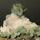 10 cm. prehnite and calcite, with minor epidote collected 2010. (Author: vic rzonca)