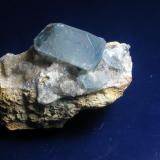 Celestine, Meckley quarry, Mandata, Northumberland Co, the crystal is 3 cm across. (Author: John S. White)