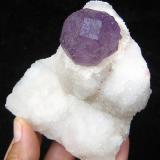 Fluorite on Quartz (Author: Samuel)