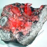 Rhodochrosite, fluorite
Uchucchacua Mine, Oyon Province, Lima Department, Peru
84 mm x 65 mm (Author: Carles Millan)