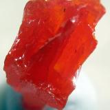 CROCOITE, Adelaide Mine, Zeehan Mining District, Dundas, Tasmania, Australia.1 x 0.7 x 0.7 cm. (Author: Samuel)