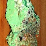 Gaspeite, Kambalda Nickel Mine, Kambalda, Coolgardie Shire, Western Australia, Australia. 9 x 5 x 2 cm. (Author: Samuel)