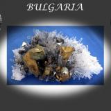 Chalcopyrite on quartz, Deveti Septemvri Mine, Mogila Deposit, Madan Ore Field, Sth Rhodope Mts, Smolyan Oblast, Bulgaria. 12 x 7 x 4 cm (Author: Samuel)