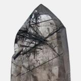 Smoky quartz, tourmaline. 16 x 4 x 5 cm (Author: José Miguel)